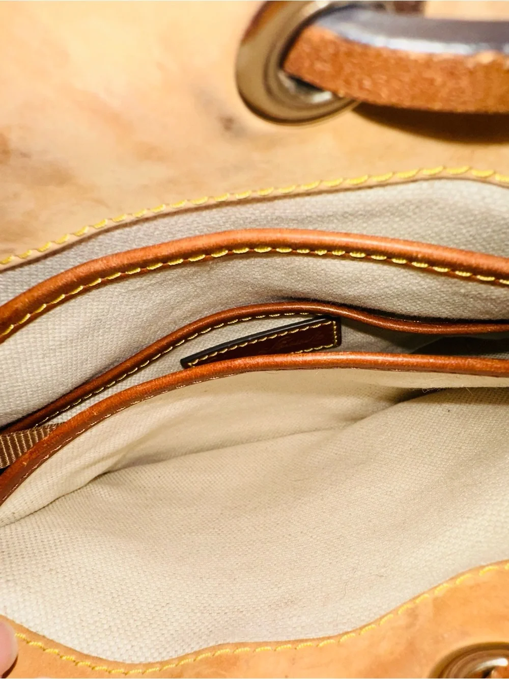 Dooney & Bourke Monogram Drawstring Shoulder Bag ~ Rare!!
